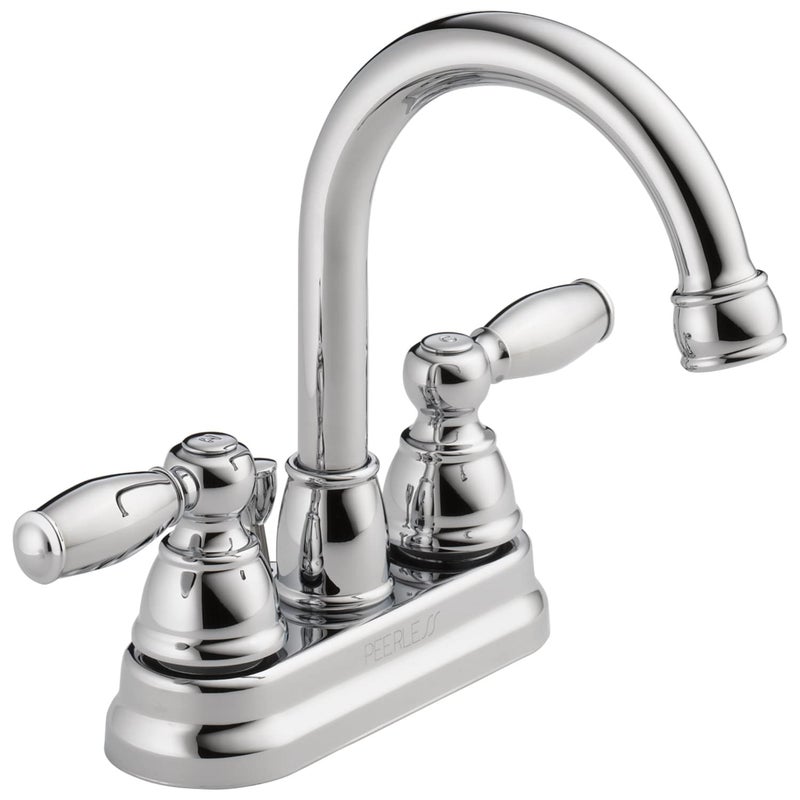 Peerless Claymore Centerset Bathroom Faucet Chrome, Bathroom Sink Faucet, Pop-Up Drain Assembly, Chrome P299685LF - Image 1